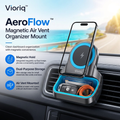 Vioriq™ AeroFlow™ Magnetic Air Vent Organizer Mount