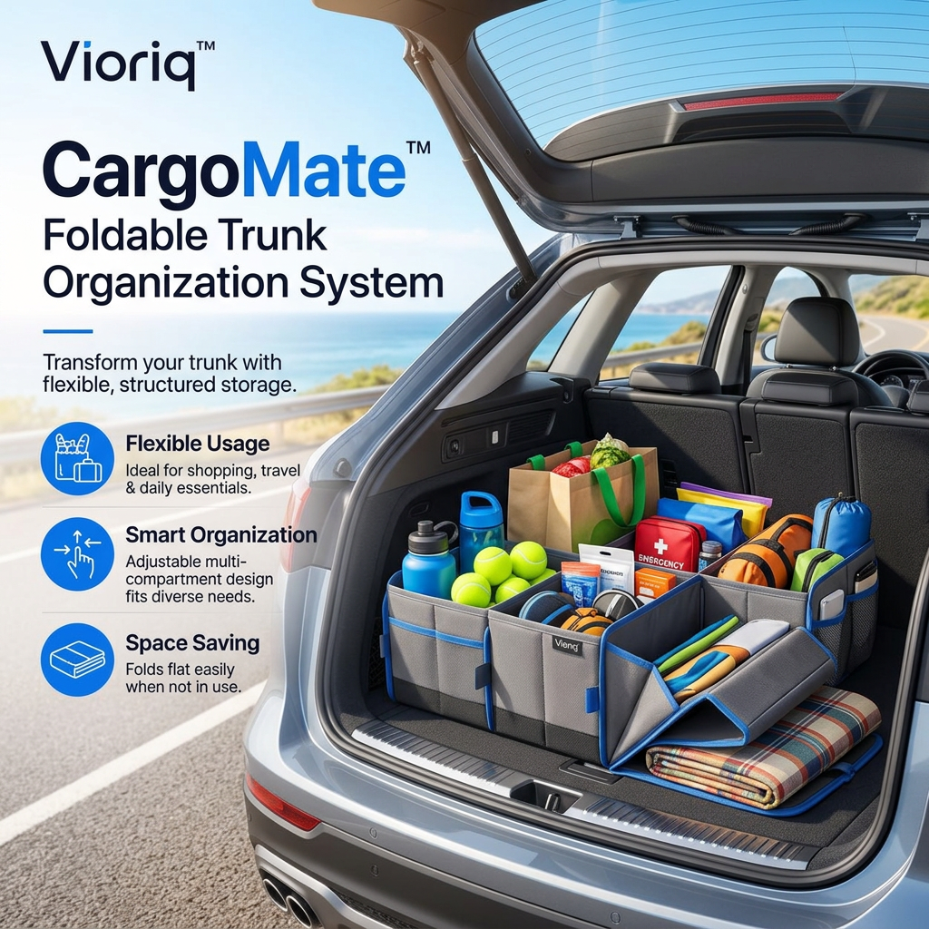 Vioriq™ CargoMate™ Foldable Trunk Organization System