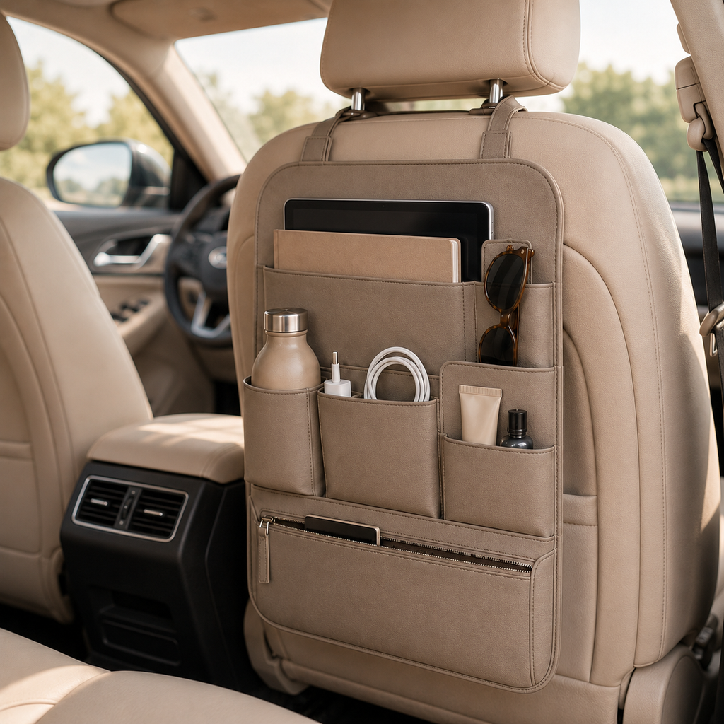 Vioriq™ SeatEase™ Premium Car Seat Back Organizer Panel